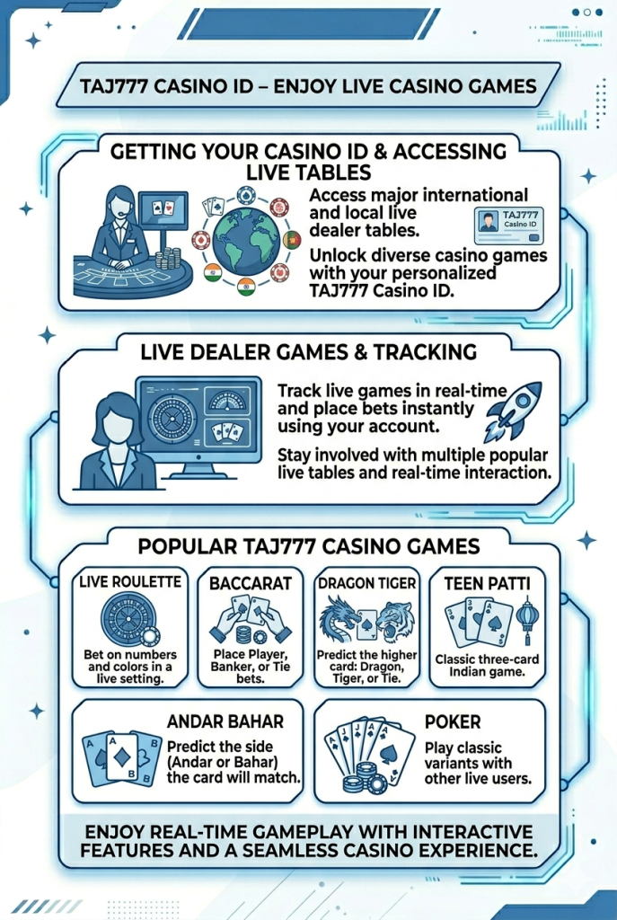 Taj777 Casino id
